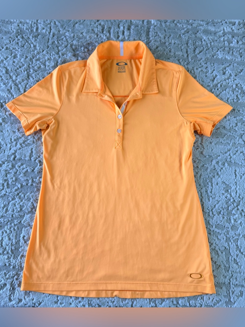 Oakley Women's Orange Button-Down Polo Shirt